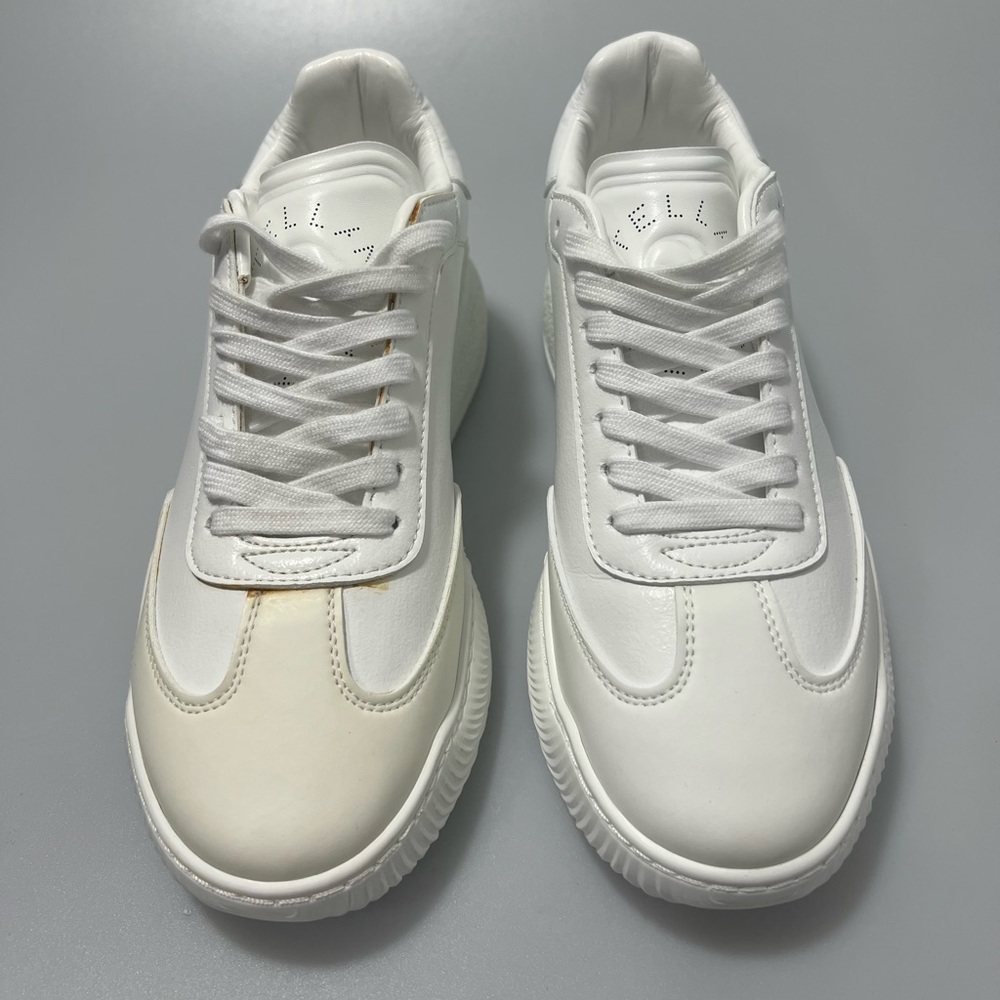 Stella Mccartney Loop Platform Wedge Sneakers Whi… - image 1